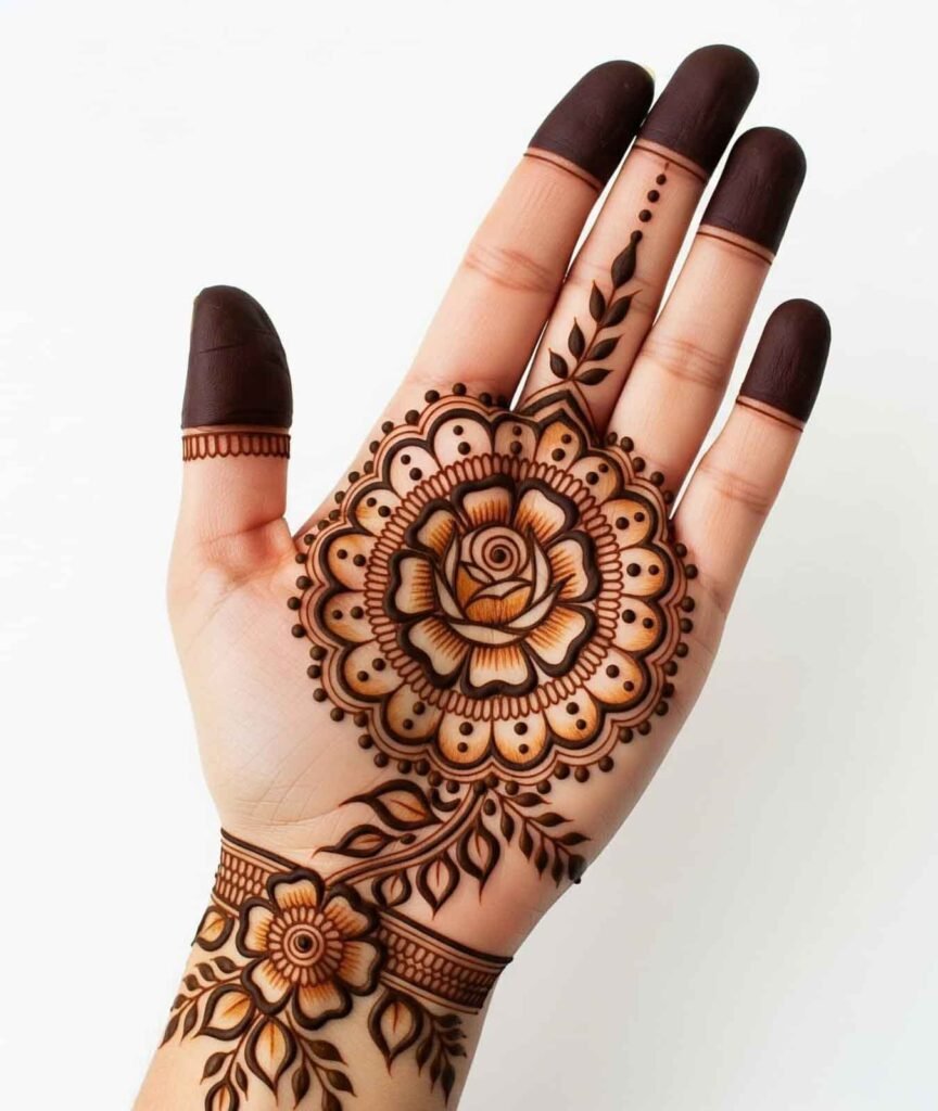 Beautiful mehndi for palms