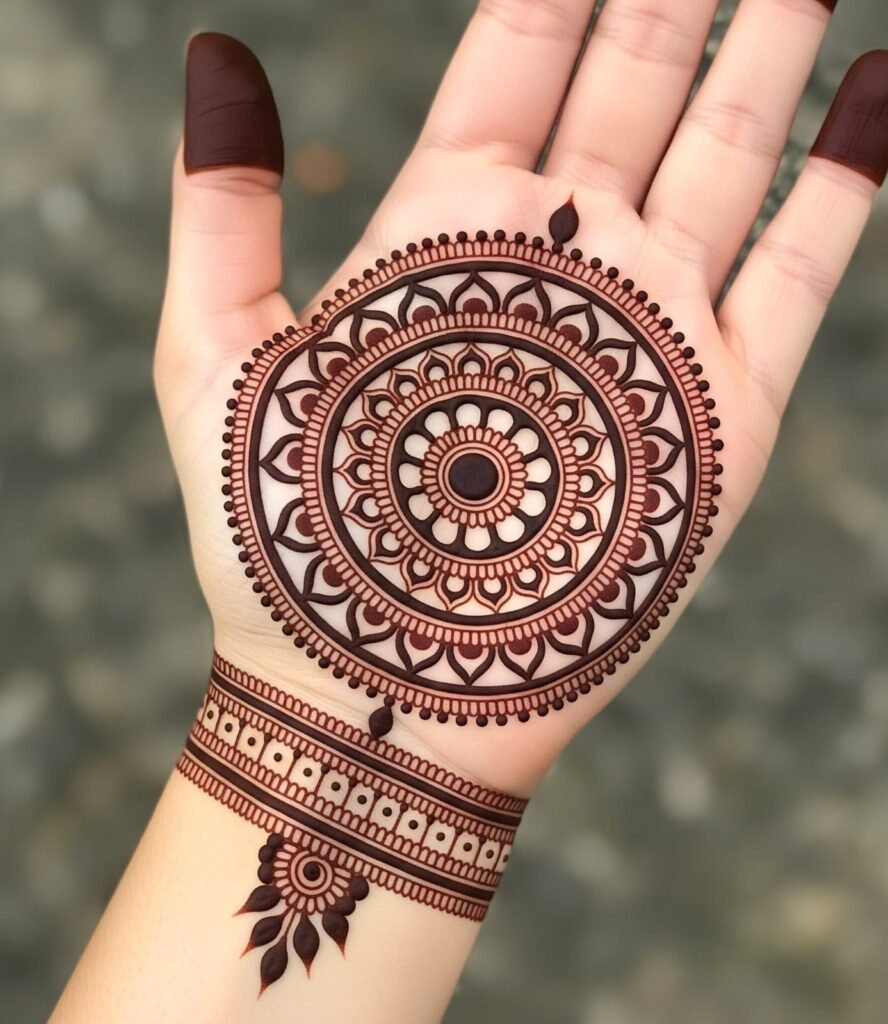 Bold circle tikki pattern