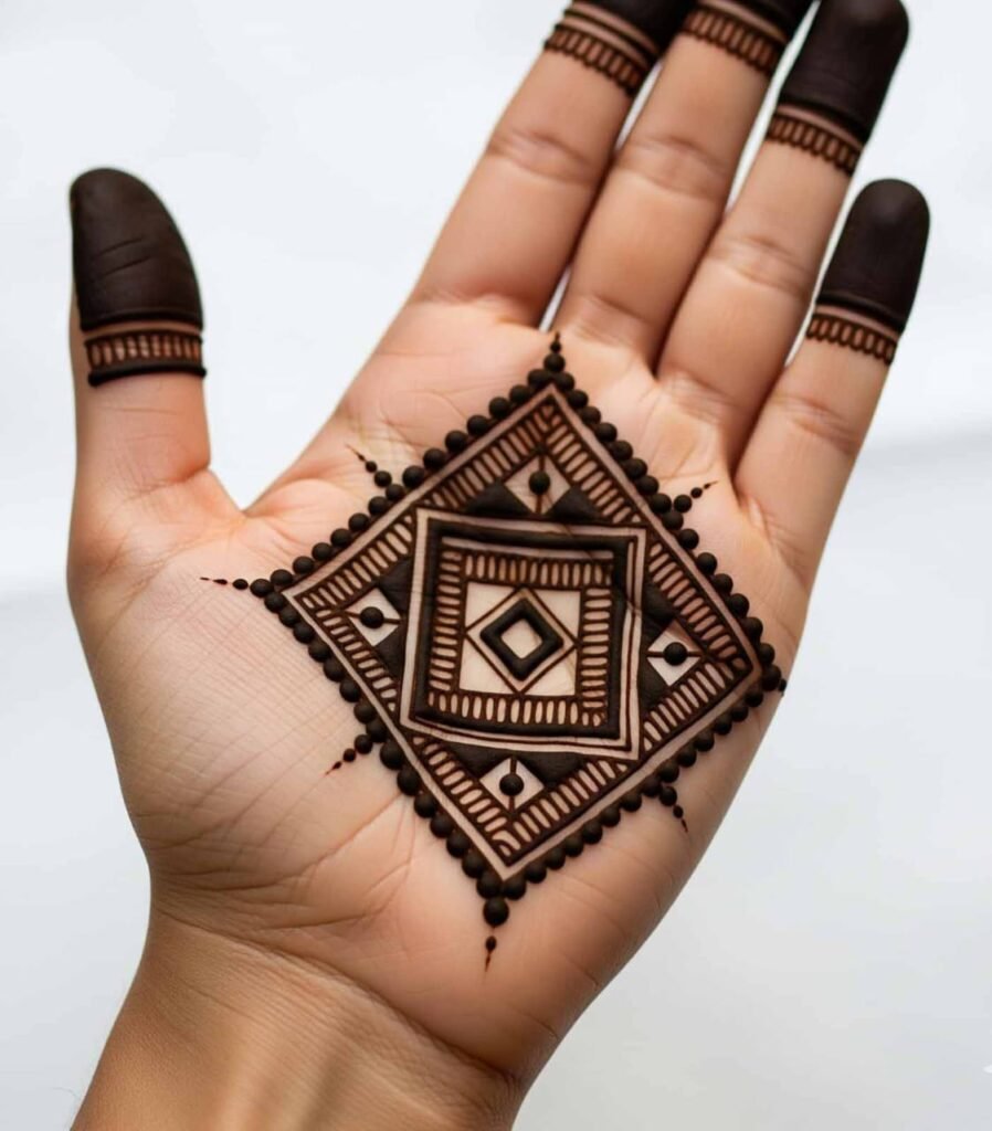 Cute and stylish bail mehndi pattern