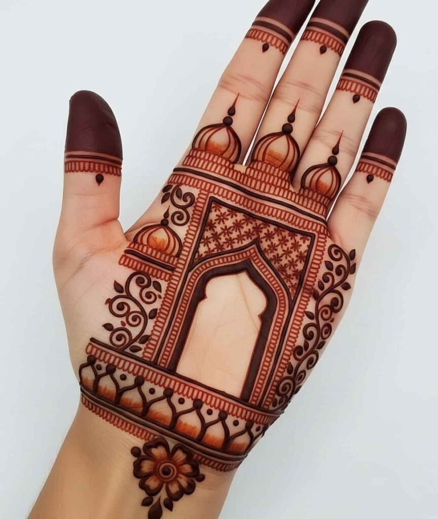 Cute hand mehndi design