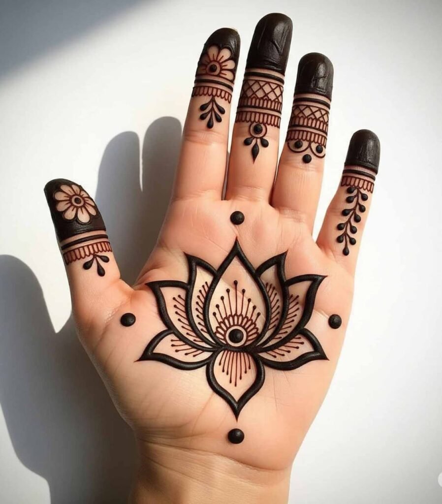 Simple bail mehndi elegant design