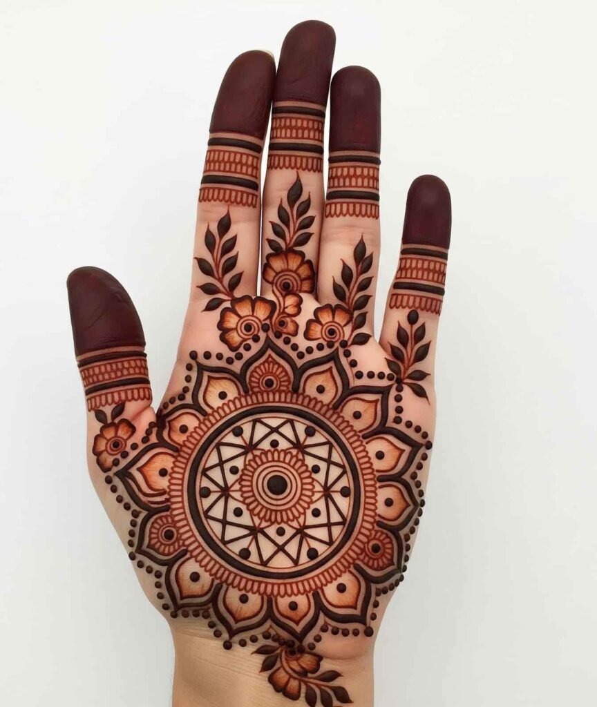 Festival hand mehndi art
