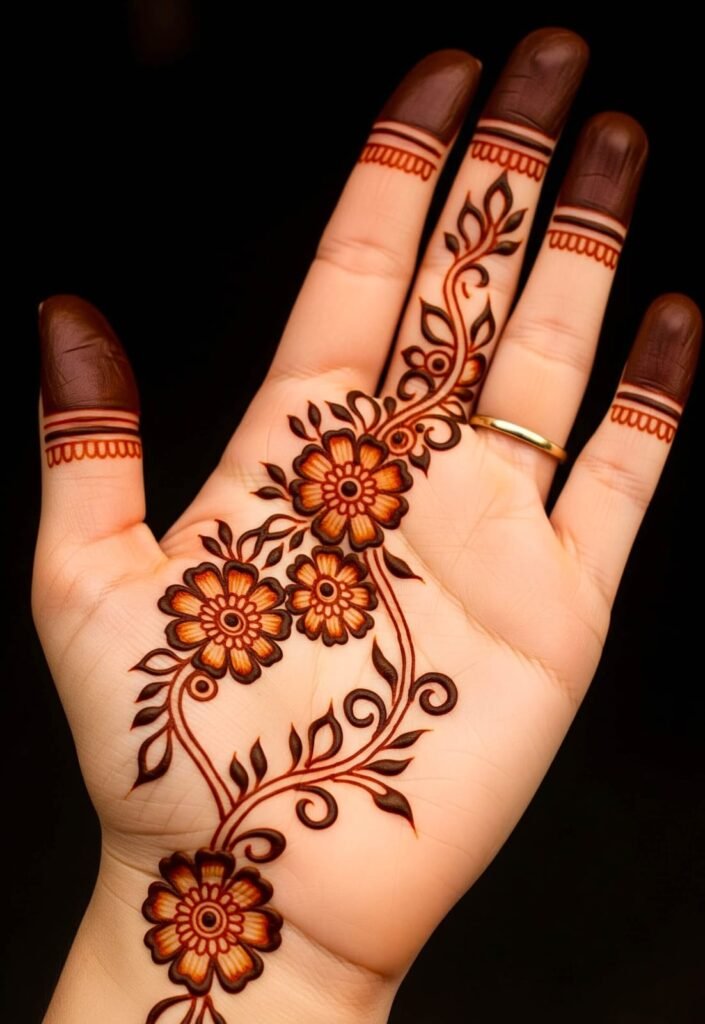 Floral paisley royal mehndi