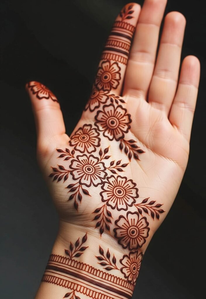 Full hand royal mehndi art