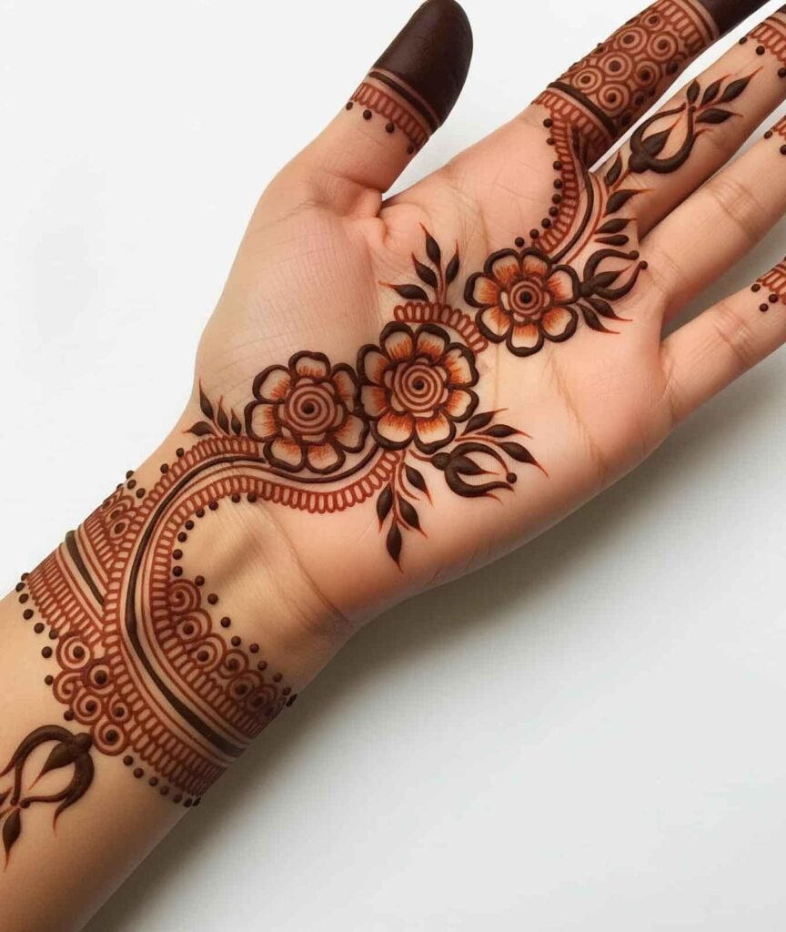 Gorgeous full hand mehndi