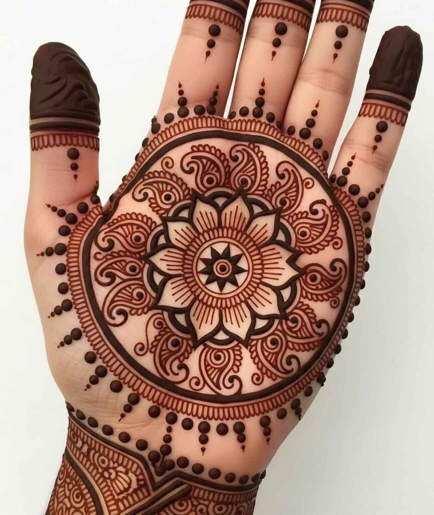 Gorgeous hand mehndi design