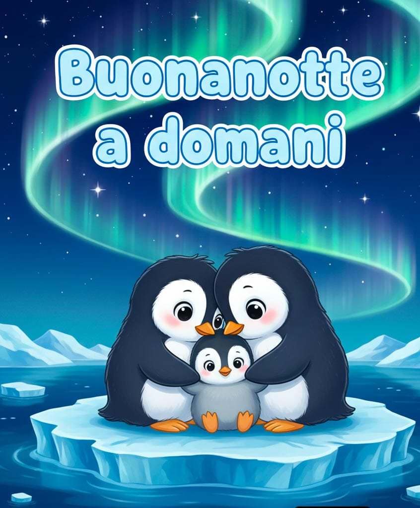 Un’immagine di una camera tranquilla, con la luce della luna che entra dalla finestra. Sul letto c’è un orsacchiotto e sul muro è scritto “Buona notte