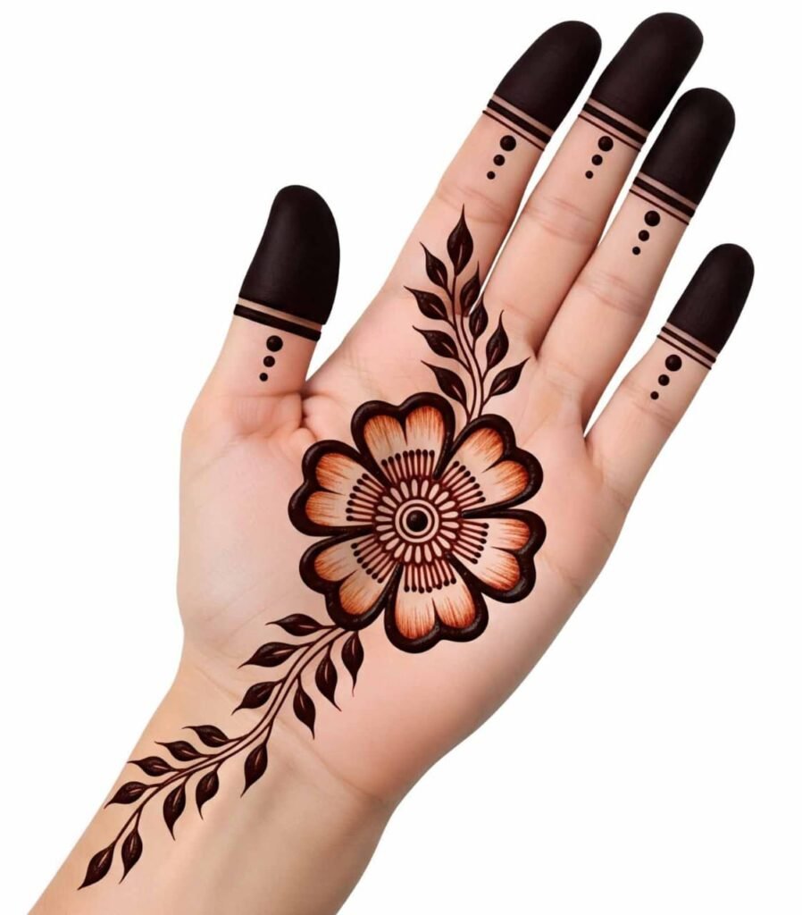 Lovely bail mehndi design for women