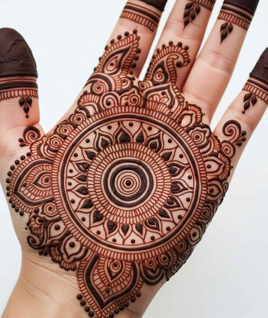 Minimal mehndi for hands