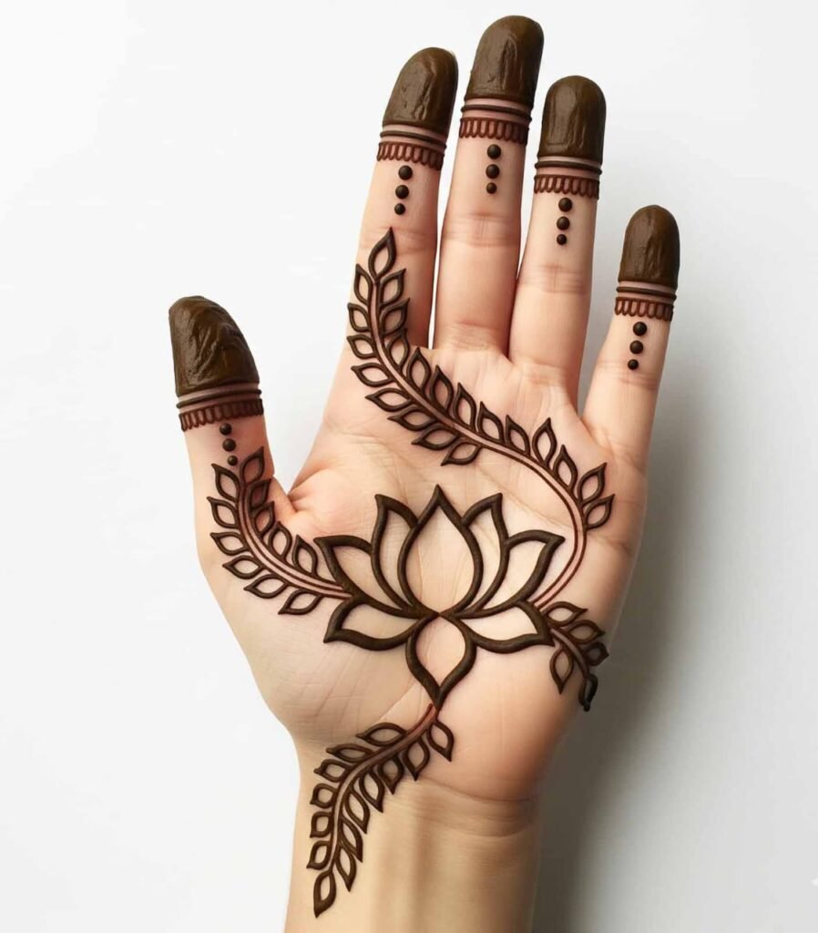 Modern bail mehndi design for ladies