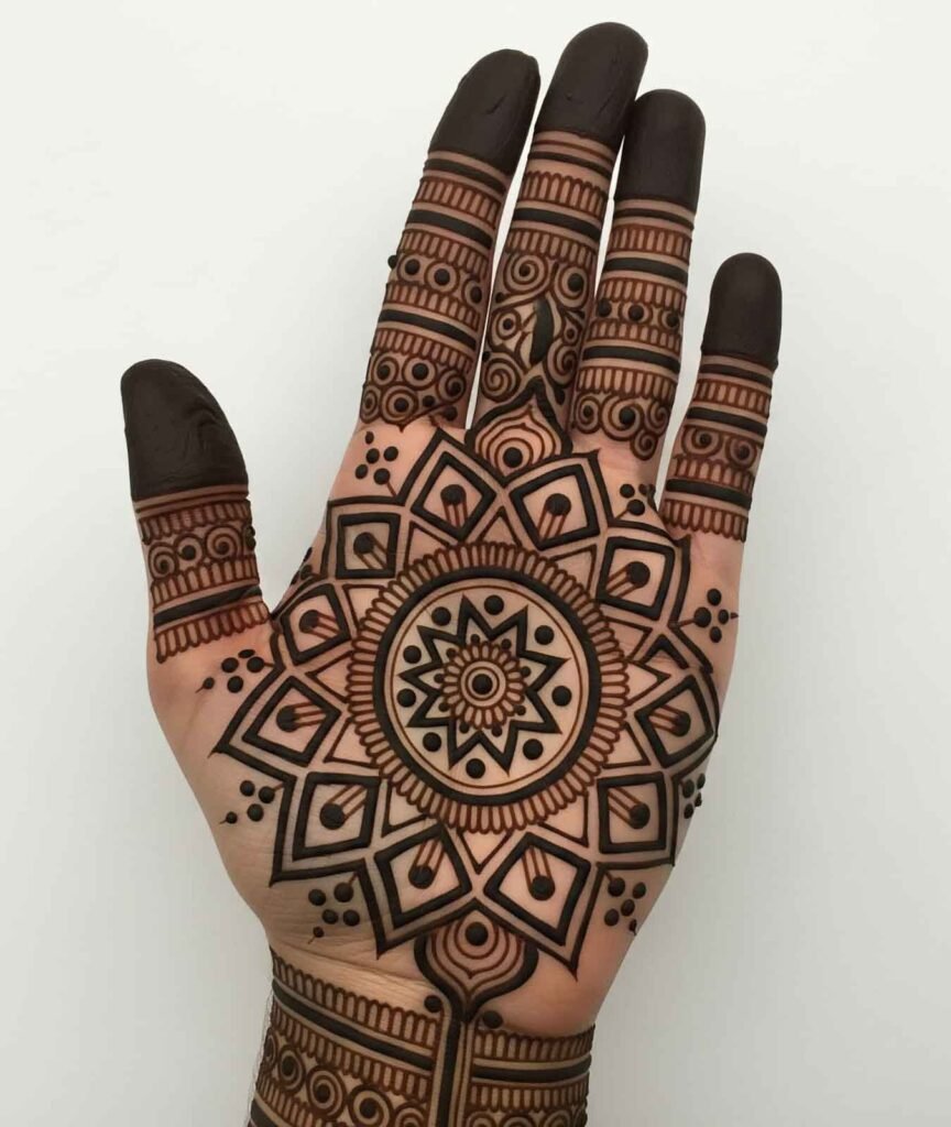 Modern designer mehndi hands