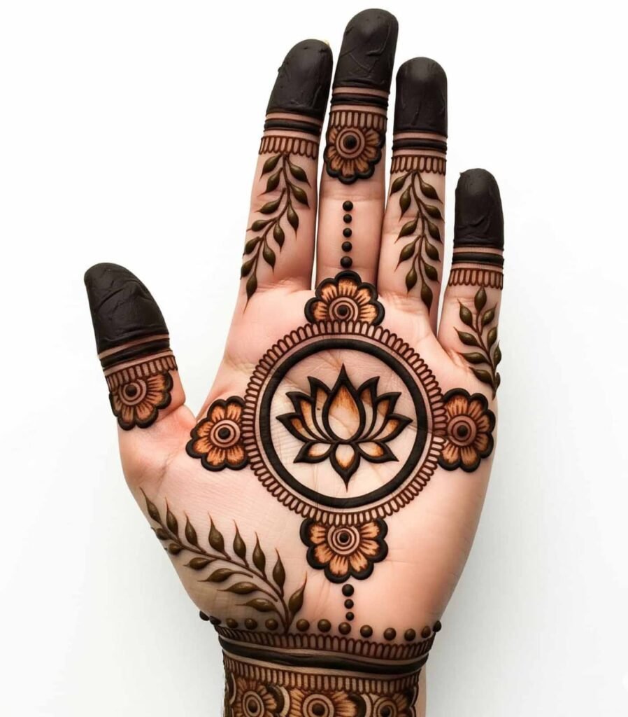 New bail mehndi design easy style