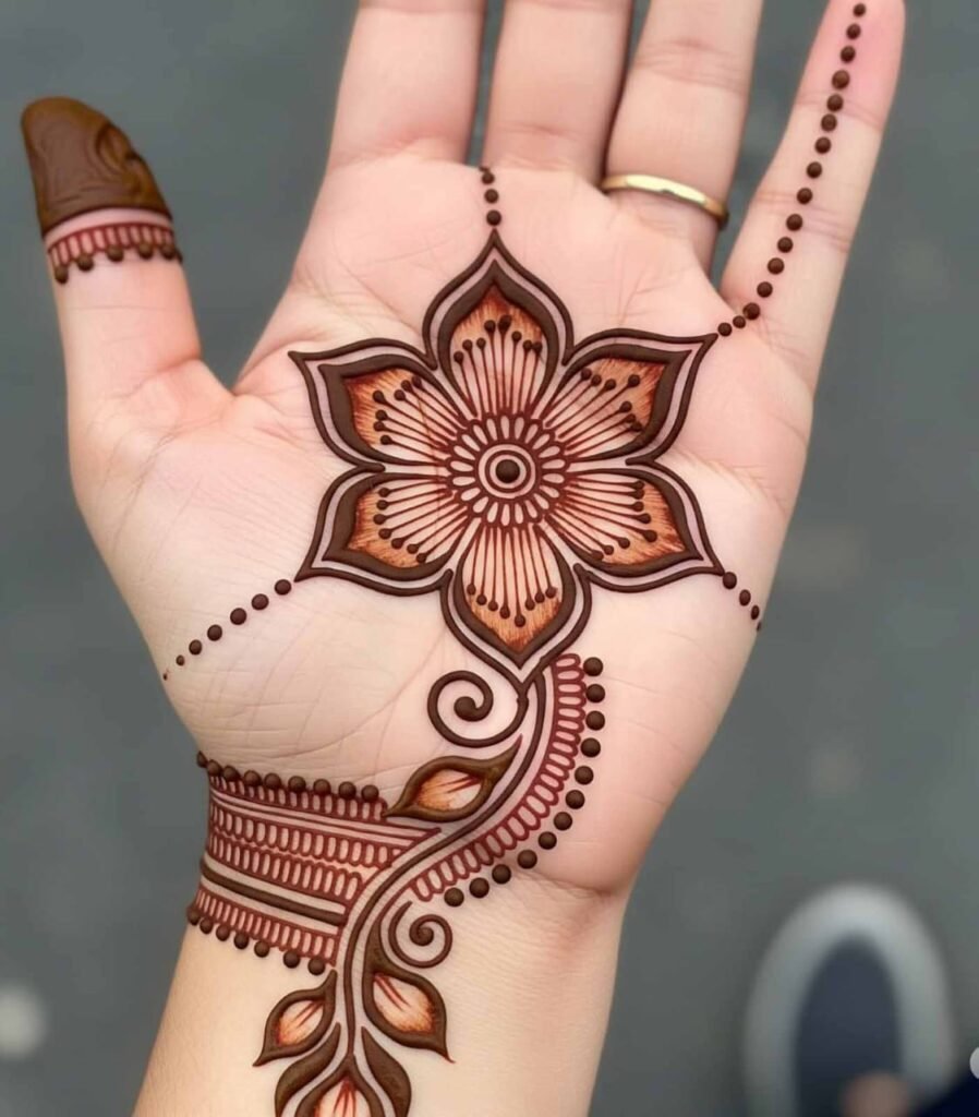 Quick and easy bail mehndi style