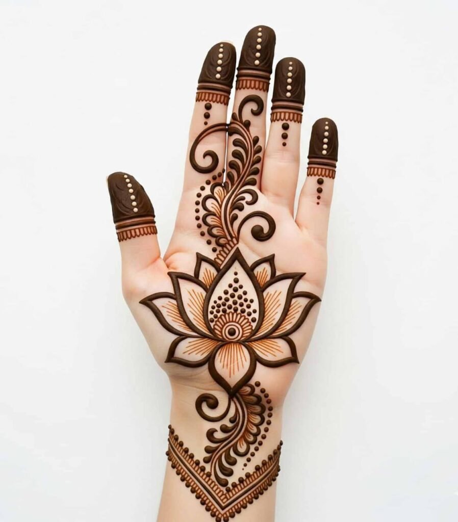 Quick bail mehndi simple art