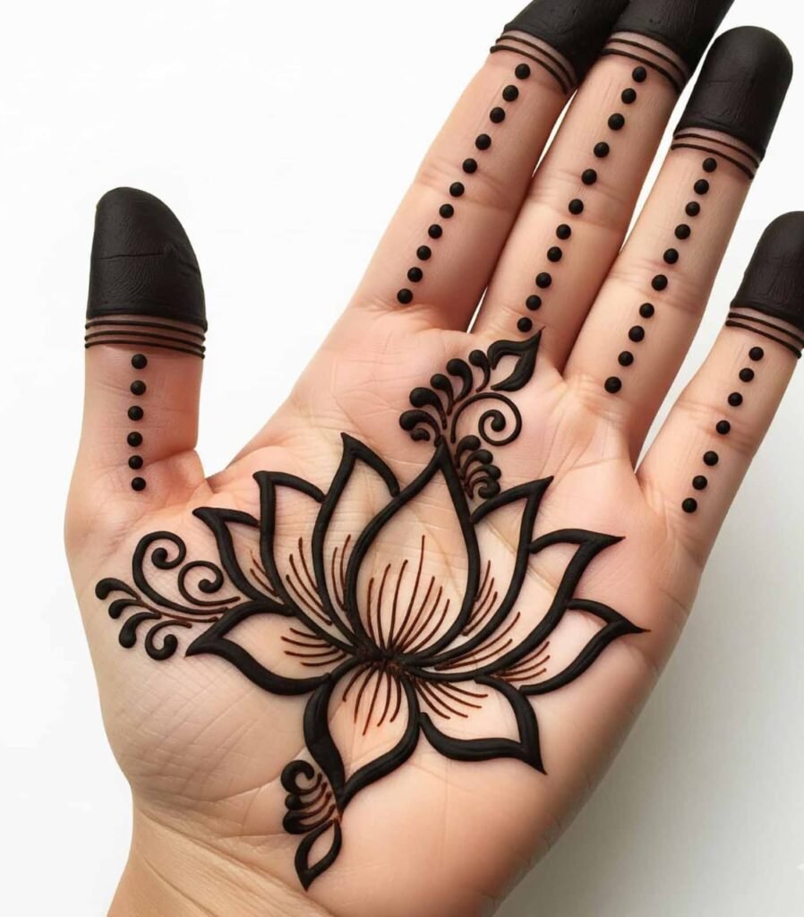 Simple bail mehndi design for hands