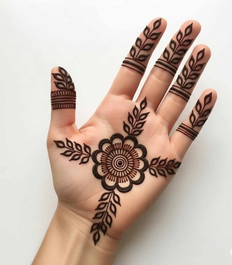 Simple bail mehndi elegant design
