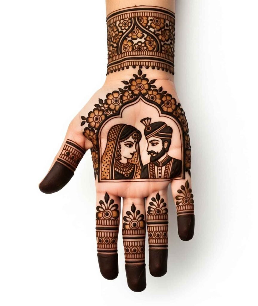 Stunning finger mehndi art