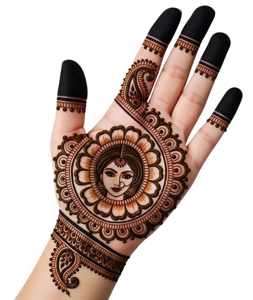 Gorgeous wrist mehndi design