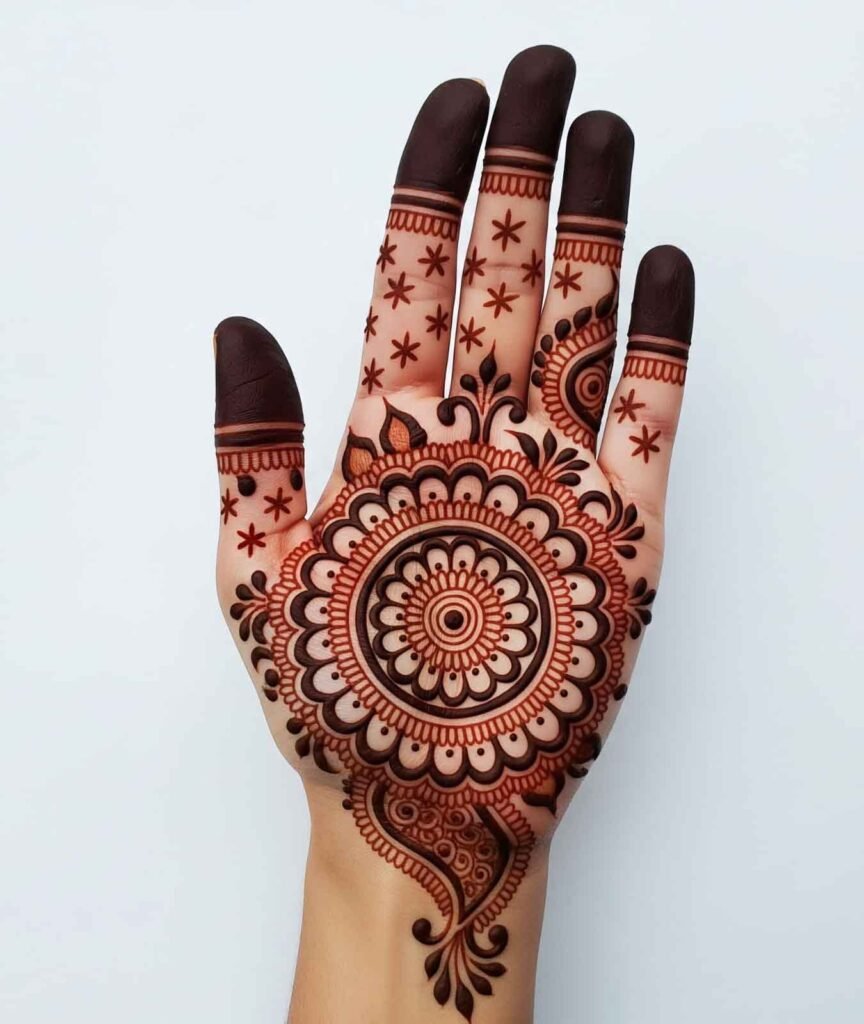 Stylish mehndi back hand