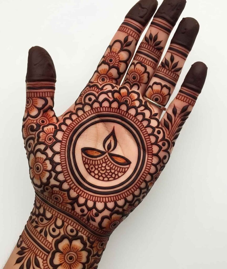 Traditional Indian hand mehndi