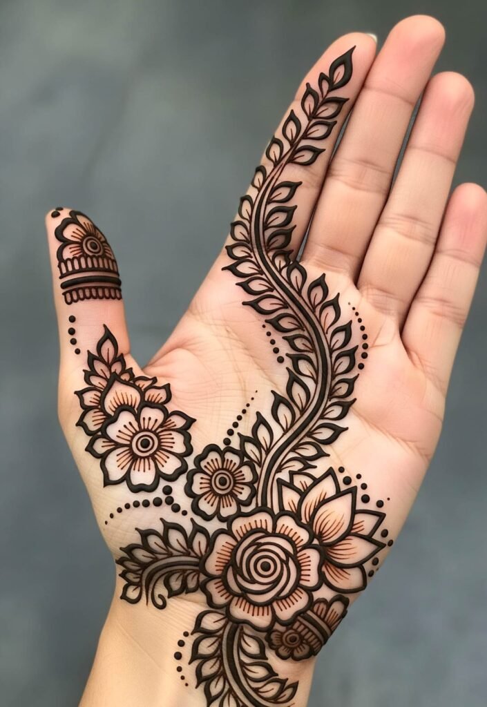 Traditional royal mehndi