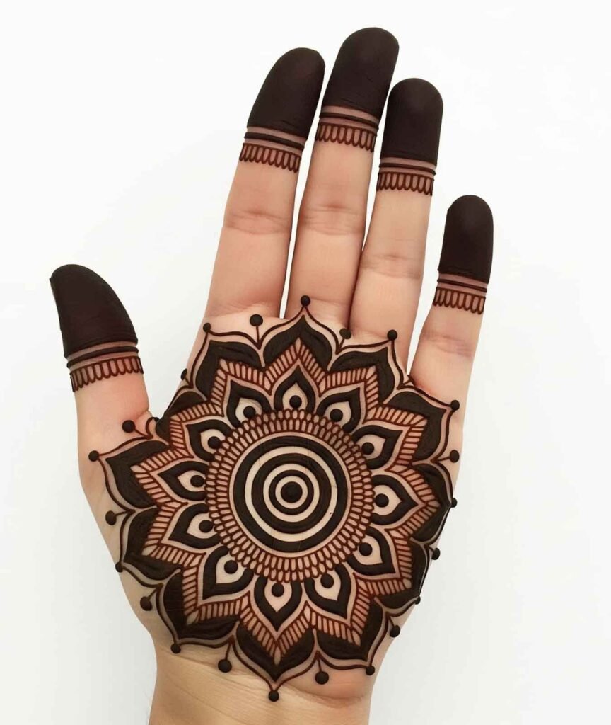 Trendy bridal hand mehndi style