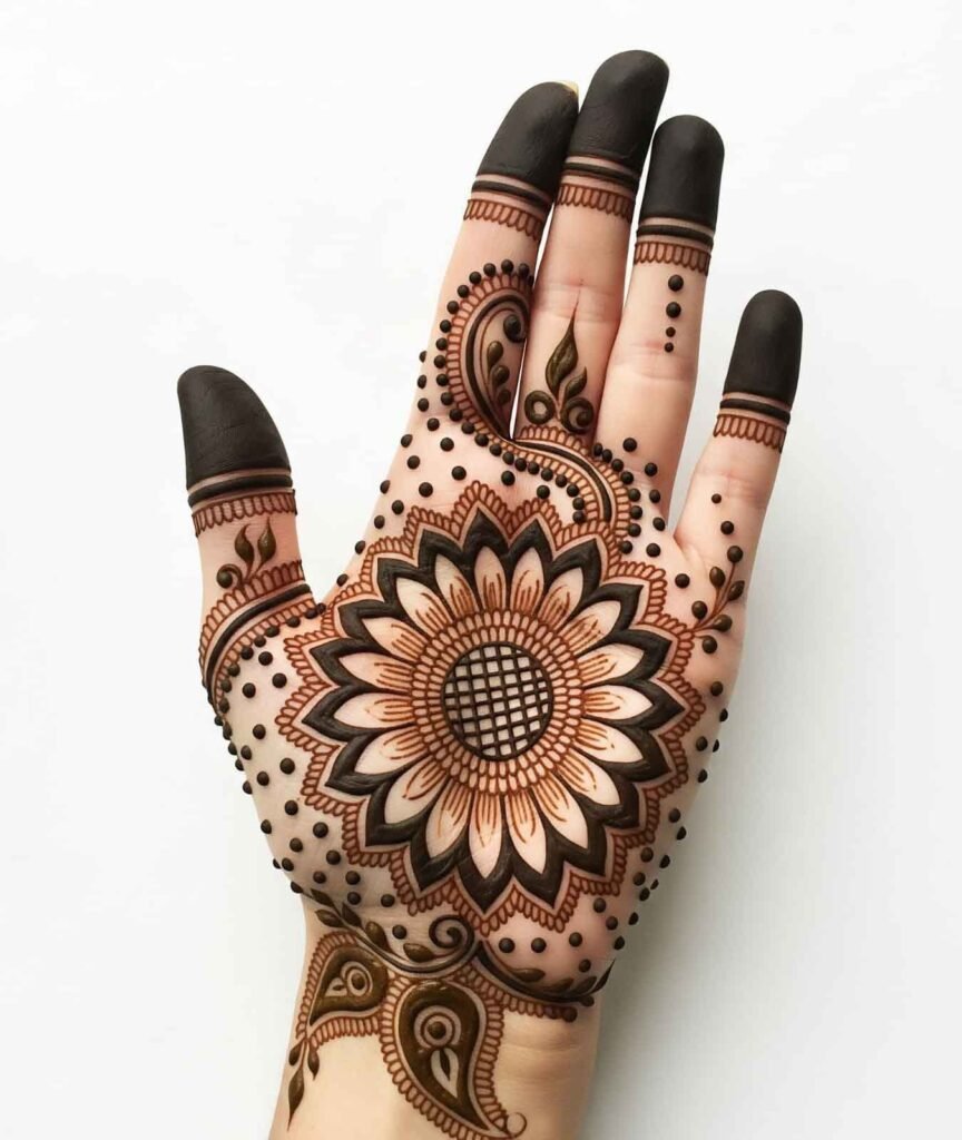 Trendy mehndi art for hands