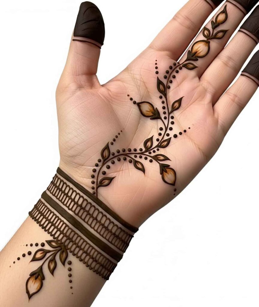 Trendy wedding hand mehndi