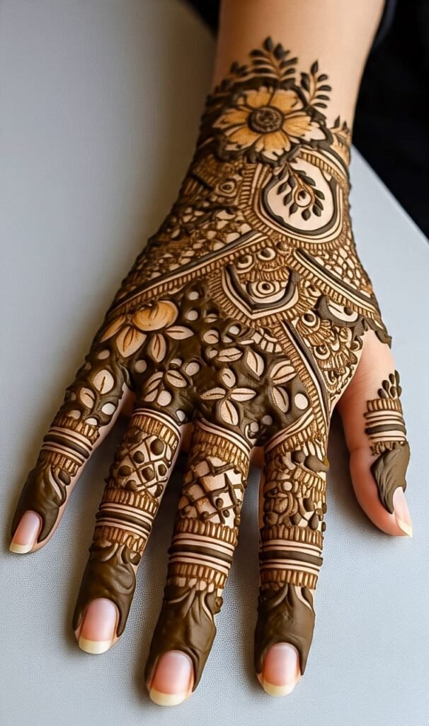 arabic mehndi designs for back hands step by step easy​