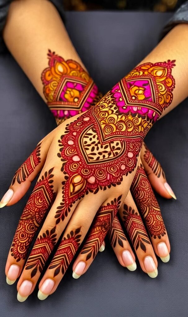 back hand arabic mehndi designs easy​ hd
