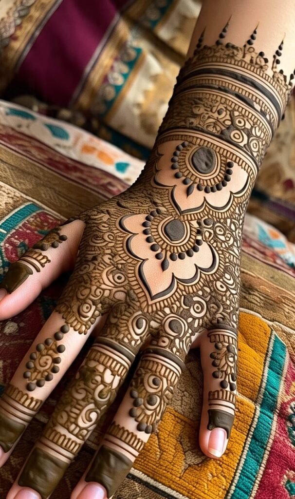 easy arabic mehndi designs left hand​