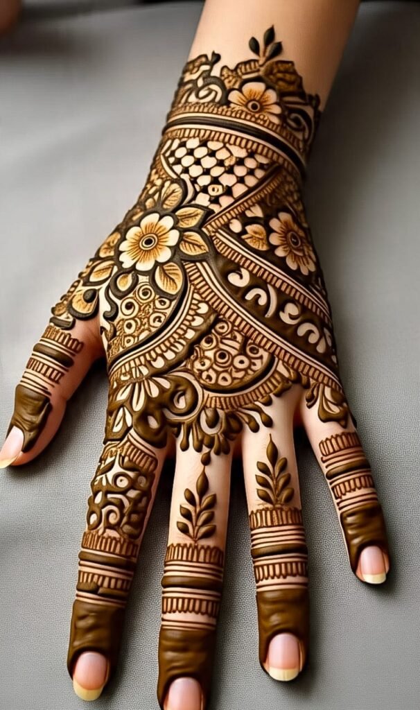hd easy arabic mehndi designs for left hand​