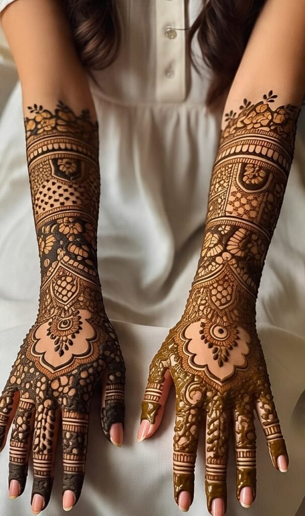 mehndi design arabic easy for back hand​