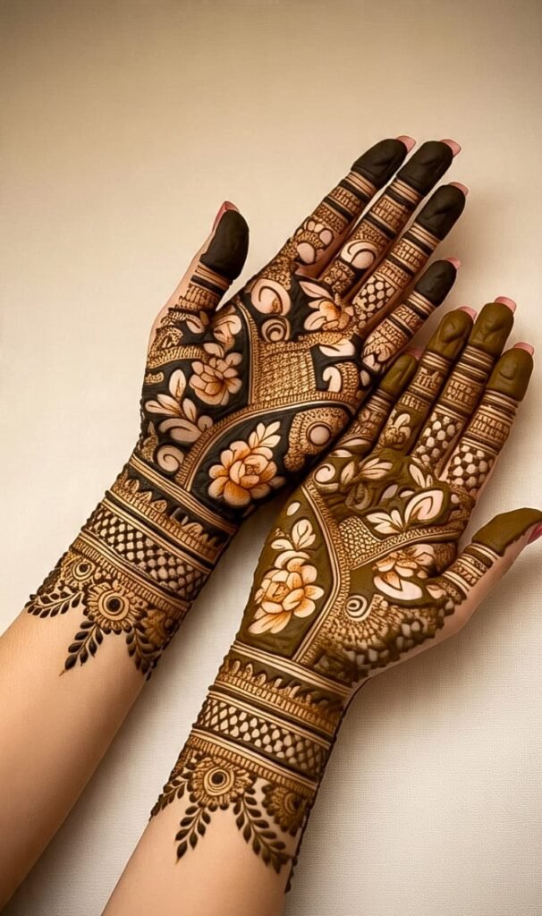 mehndi design back hand arabic easy​ hd