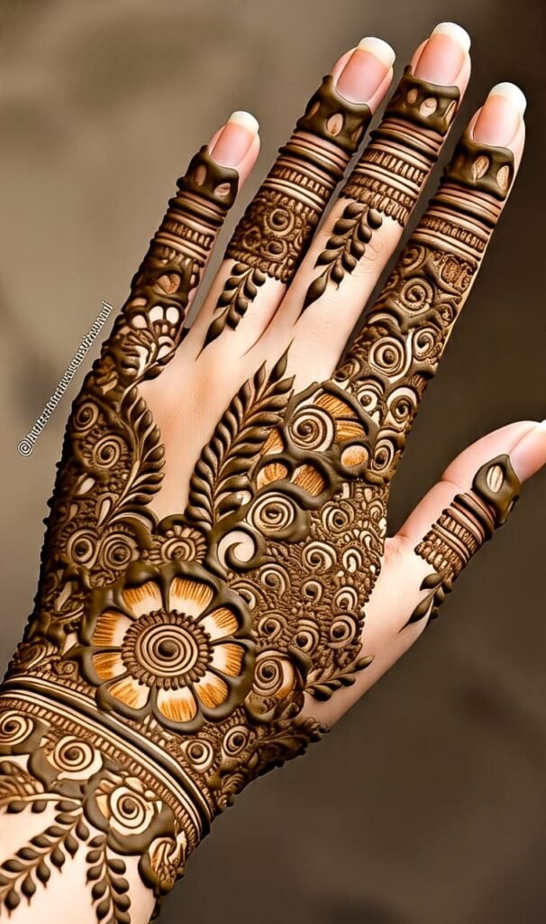 mehndi designs arabic simple and easy for back hands​