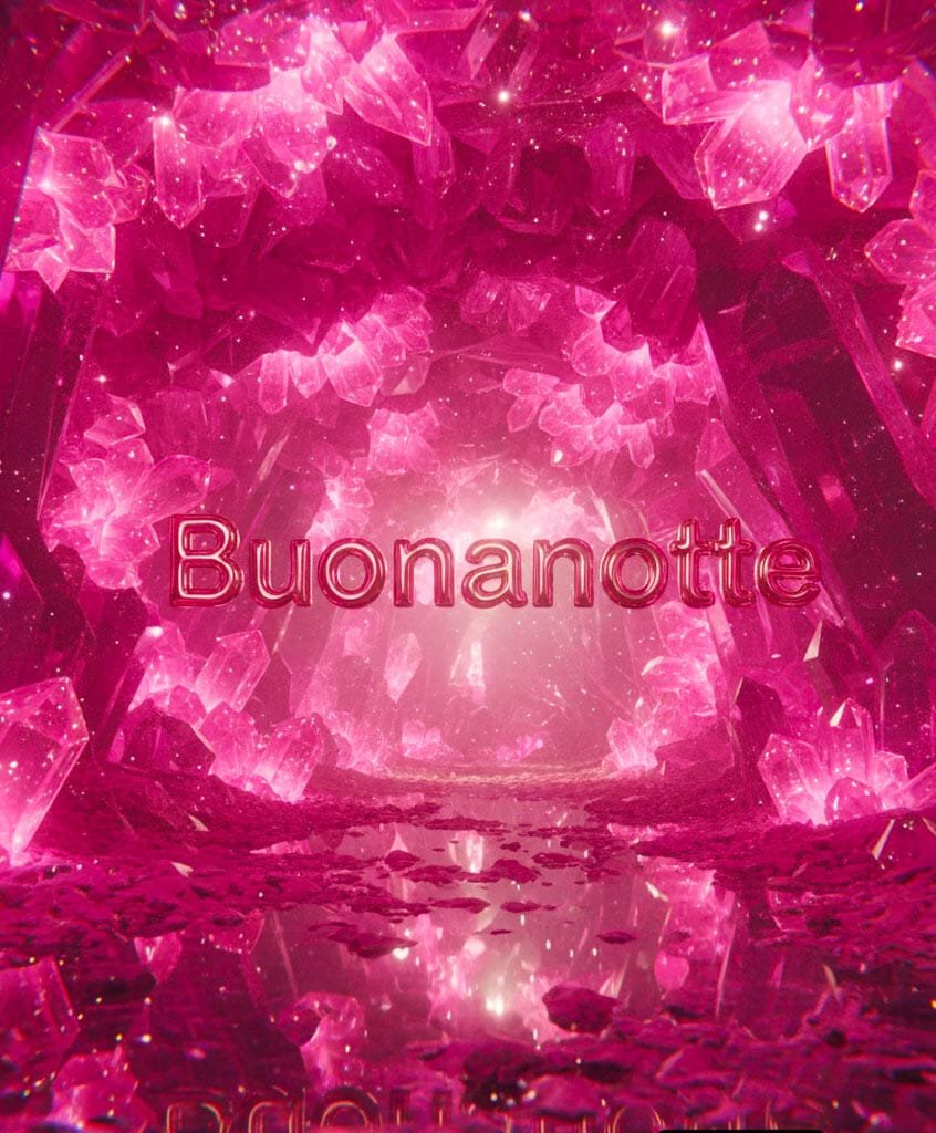 Con fiori di rosa c’è una bella immagine di buonanotte