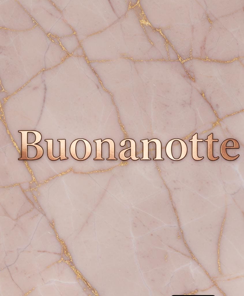 Con un design semplice nell’immagine è scritto buonanotte