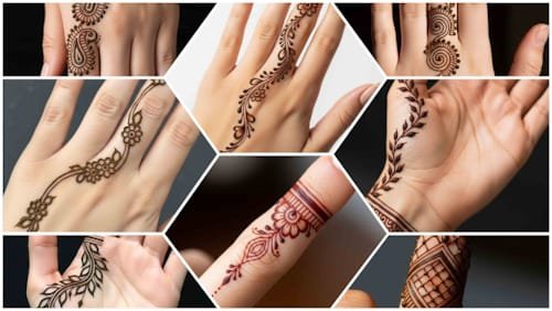 One Finger Mehndi Design HD