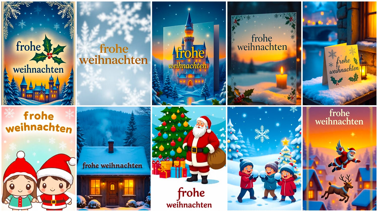Emotionale Weihnachtsgrußbilder