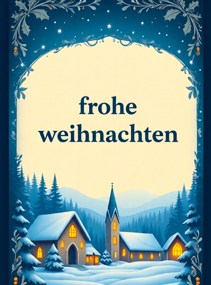 Weihnachtsbild mit warmen Farben