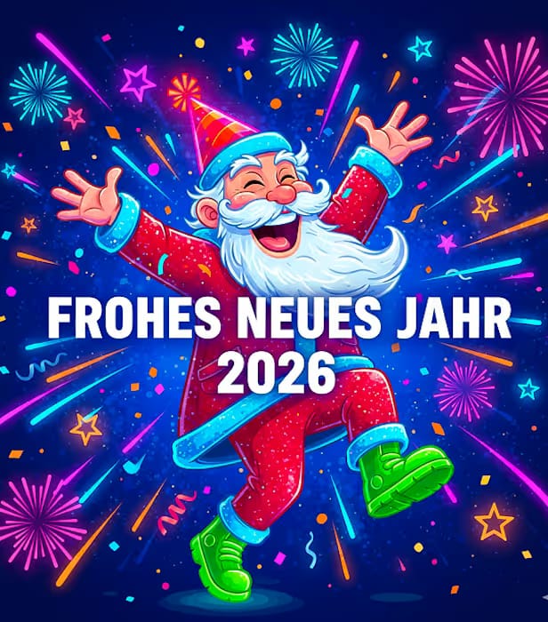Witzige Silvester Bilder 2026 kostenlos mit Glückwünschen