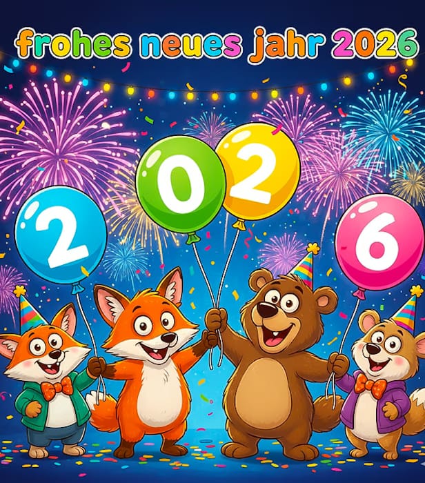 frohes neues jahr 2026 bild lustig​