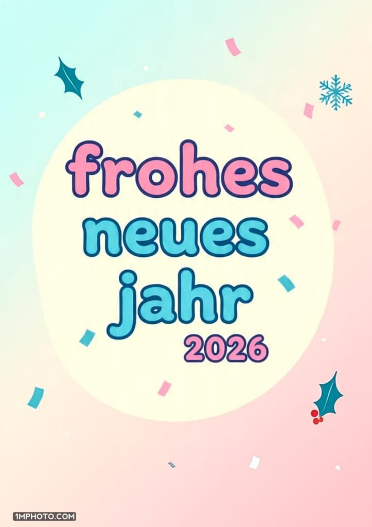 Ein schönes und niedliches Bild zum Thema Frohes Neues Jahr