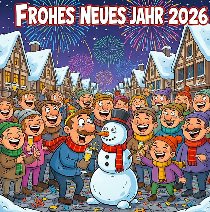 frohes neues jahr 2026 bilder kostenlos lustig kostenlos​