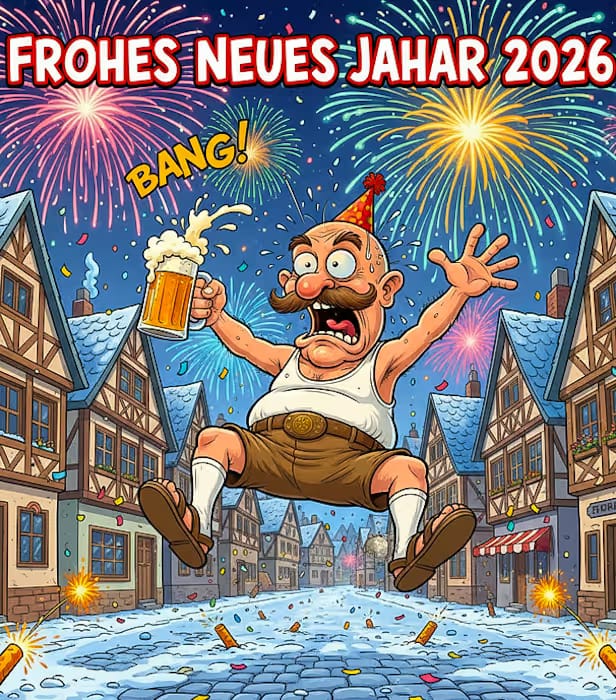 frohes neues jahr 2026 bilder lustig kostenlos​