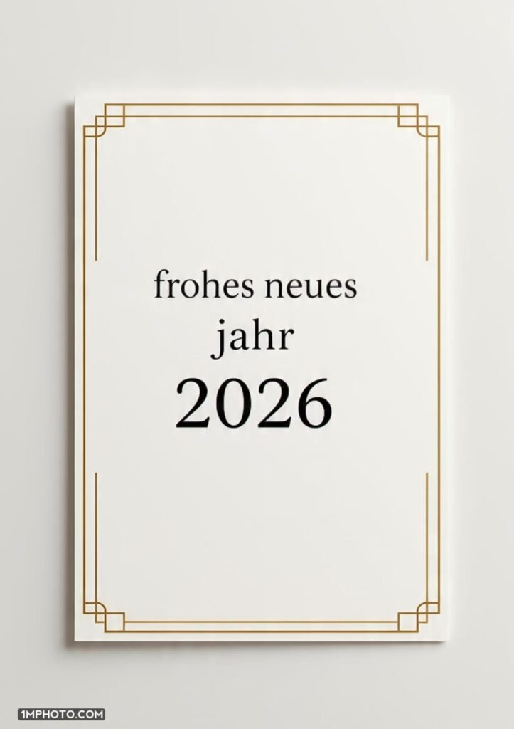Das Weißbuch lautet schlicht: Frohes Neues Jahr 2026.