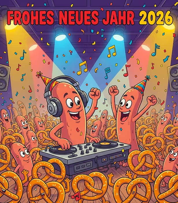 lustige bilder frohes neues jahr 20256
