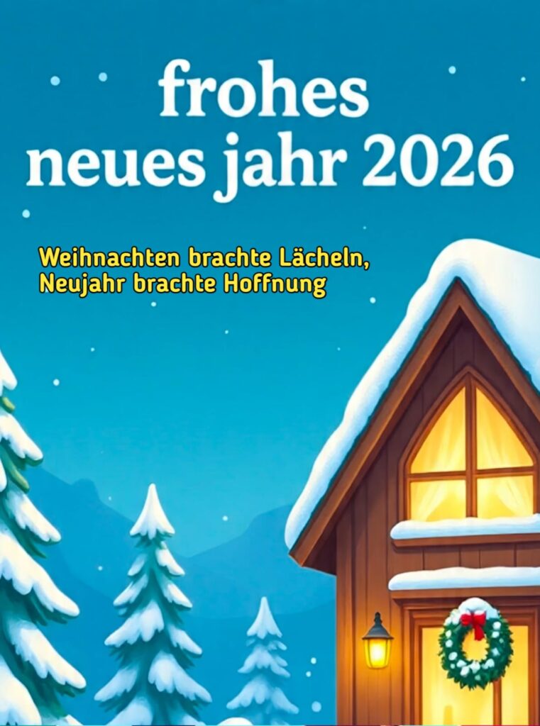 Ein frohes neues Jahr 2026 voller Hoffnung