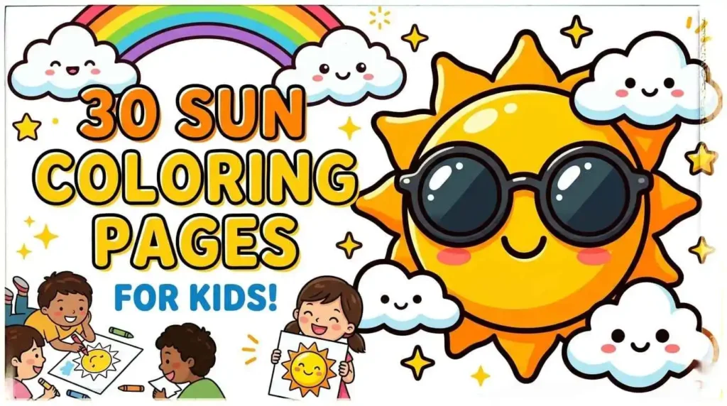 Sun Coloring Pages Printables