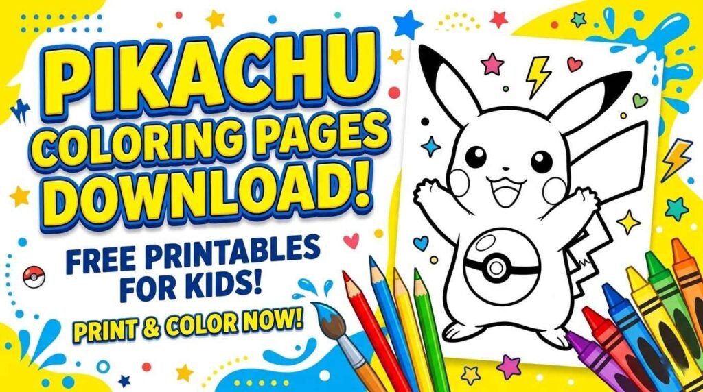Pikachu Coloring Pages